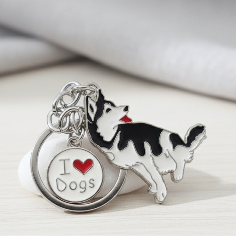 61# Siberian Husky Lovely Dog Keychain - Picture 1 of 7